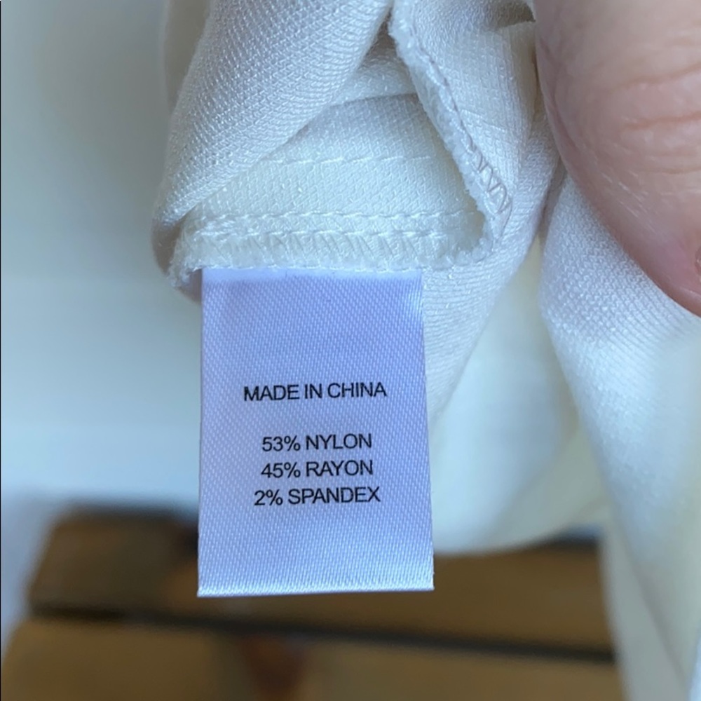 Anthropologie Drew Tibby Tie Front Top Ivory M - Picture 6 of 7